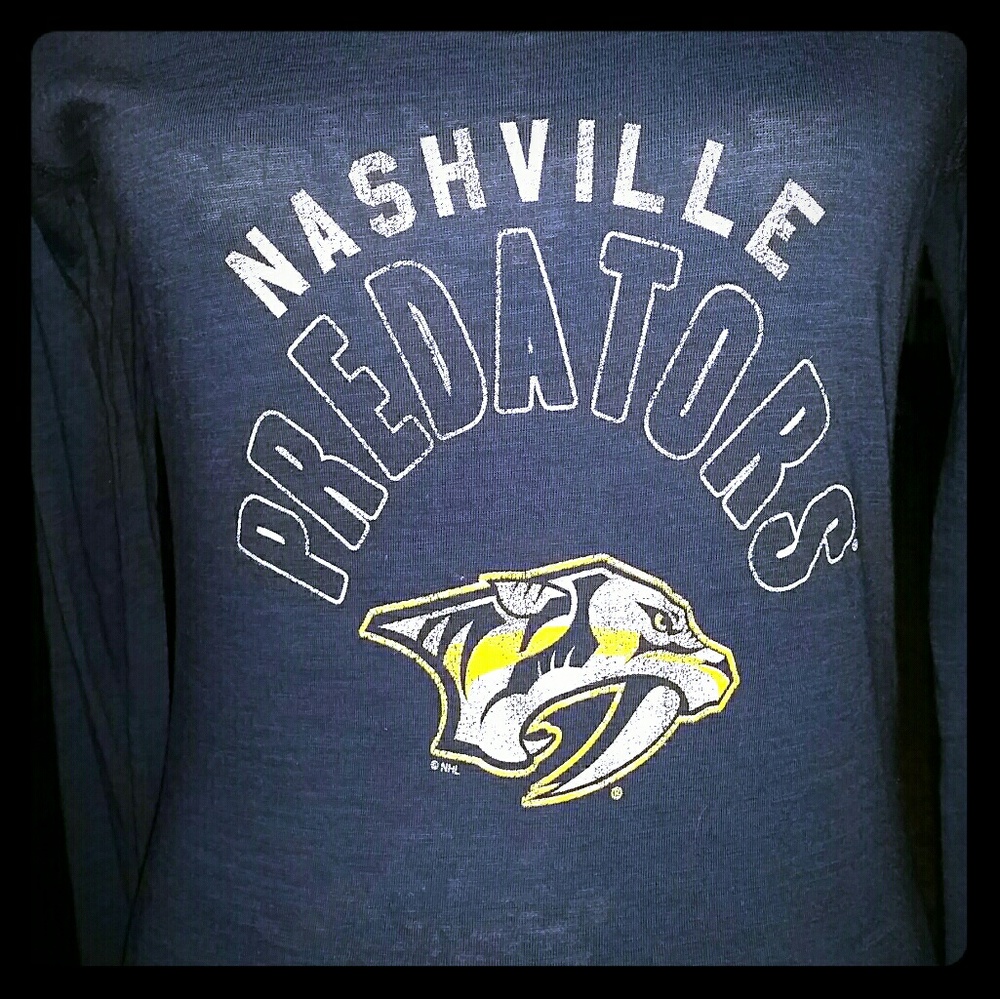 Nashville Predators Long Sleeve V-Neck